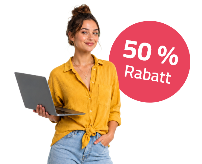 50 % Rabatt für Gründer – WISO MeinBüro