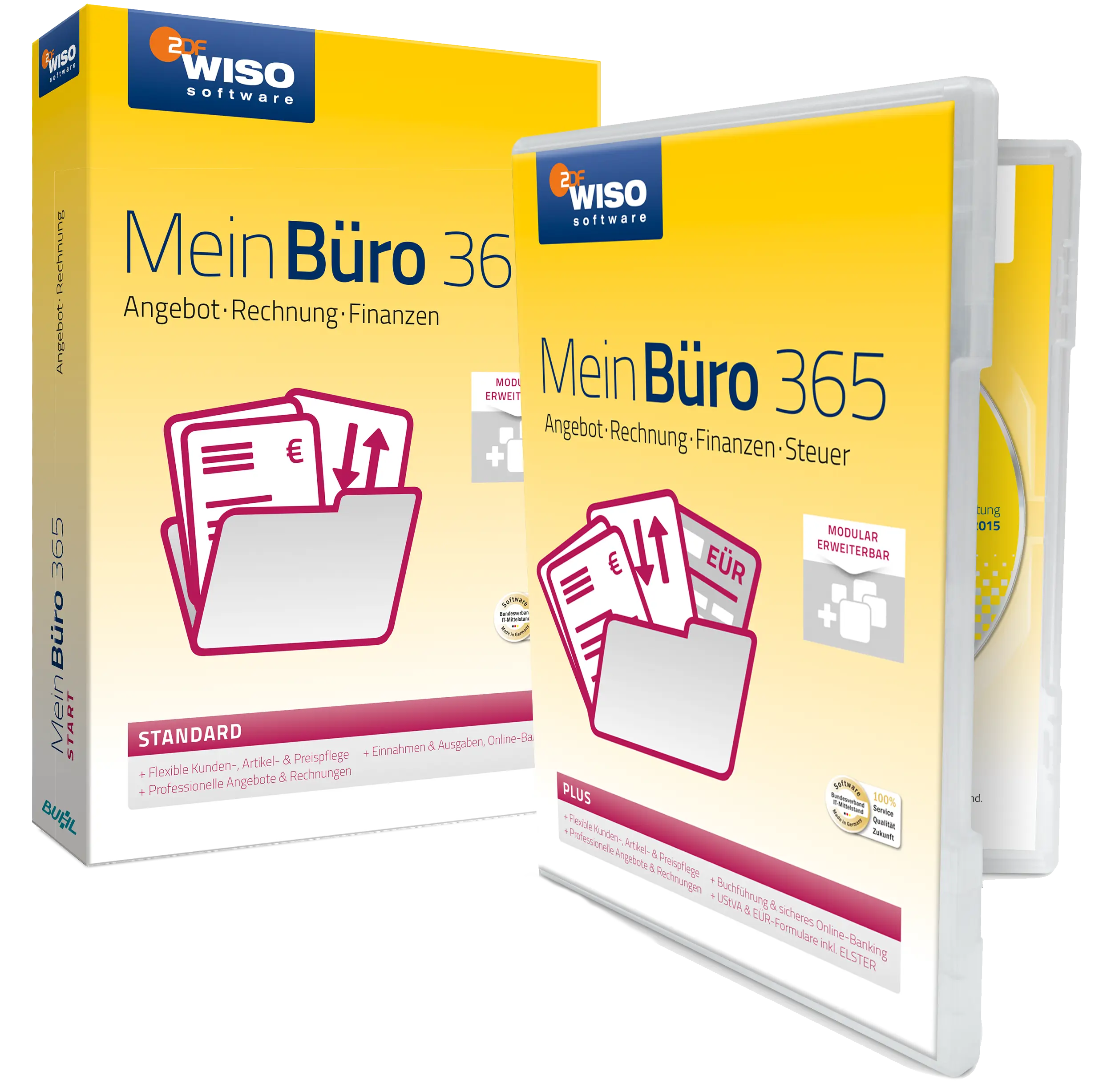 Verpackungskarton von WISO MeinBüro 365 im Jahr 2016
